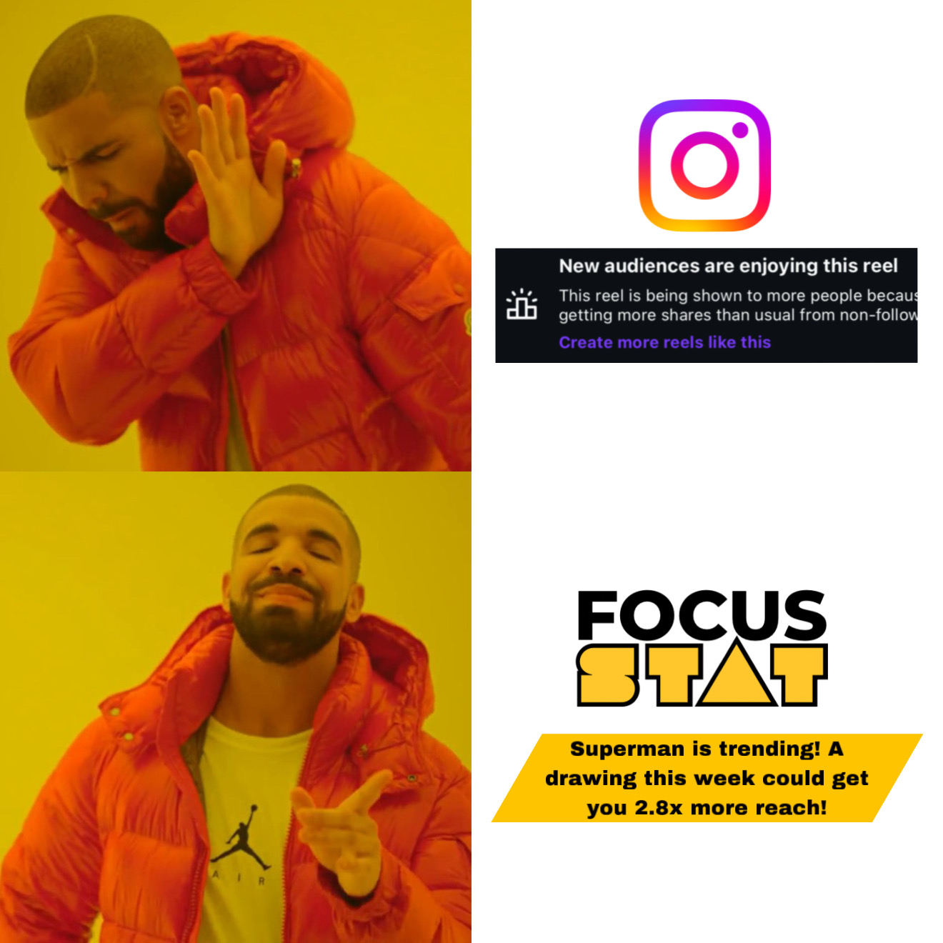 focusstat drake meme
